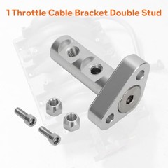 Aluminum Double Stud Throttle Cable Bracket For GM Throttle Body with 3″
