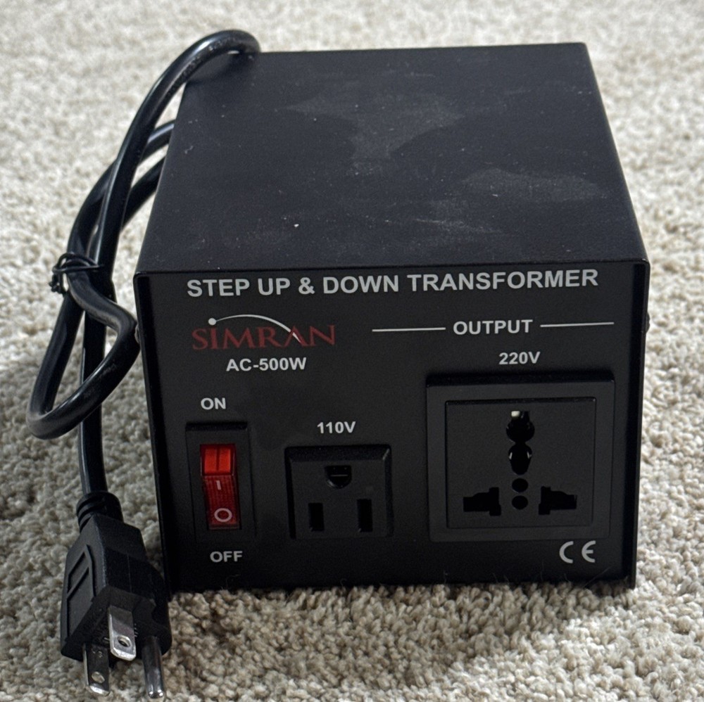 Simran AC-500W 110V 220V Power Source Voltage Converter Up-Down Transformer