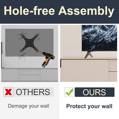 Durable ABS TV Stand Legs for LG TVs – Fits 49-55 Inch Models, Hassle-Free Setup
