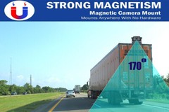 WiFi Magnetic Reversing Rearview Camera 720P 9600mA Wireless for iPhone/Android