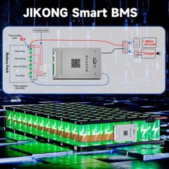 JK Smart BMS BT/RS485 Active Balance For 4S-24S 40A-300A Li-ion LiFePo4 Pack lot