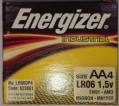 EN91 Industrial Alkaline Batteries, AA (Box of 144 Batteries) – Made in the USA