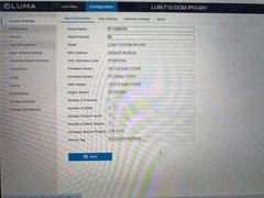 Luma LUM-710-DOM-IPH-WH 8MP PoE Dome Camera – Used – Fully Tested