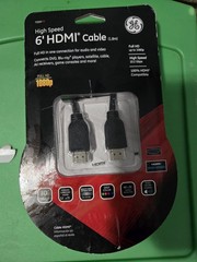 GE High Speed 6 ft HDMI Full HD Up To 1080p New Sealed