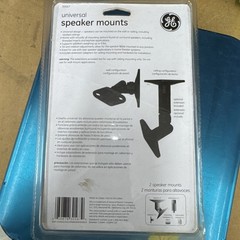GE Universal Speaker Mounting Brackets – Wall or Ceiling Mount – NEW