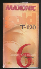 Maxonic Gold Blank VHS 10 Pack High Grade T-120 NEW SEALED 6 Hours Color & Sound