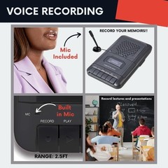 Easy-to-Use Portable Cassette Player with Retractable Handle for Nostalgic Audio