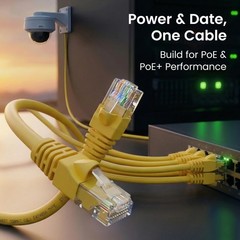 Gearit Cat 6 Ethernet Patch Cables 2 Ft Yellow Cat 6 Ethernet Cables 2 Ft