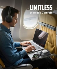 TRON Hybrid Noise Cancelling Headphones, OverEar Wireless Bluetooth Transparency