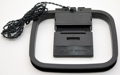 NEW AM/FM Loop Antenna Bare 2-Wire Connectors Home Theater HiFi Audio Receiver