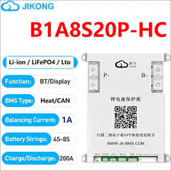 JIKONG BMS 3S 4s 5s 6s 7s 8s 100a 200a 300A Smart bms Lifepo4 Li-ion Lithium 12v