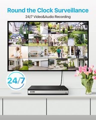 ZOSI 8MP 4K PoE IP Add-on Cameras Weatherproof Night Vision with Ethernet Cables