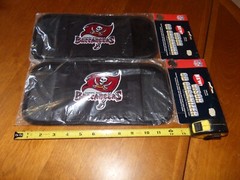 RARE VINTAGE NFL Licensed TAMPA BAY BUCCANEERS 12 CD Car Visor Holder Lot of 2