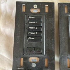Lot of 4 – LUTRON Homeworks 6 Button with R/L ST-NB-NONE