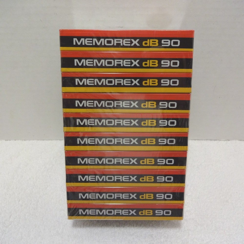 Qty 10, Memorex dB 90 Blank Audio Cassette Tapes, Factory Sealed New NIP