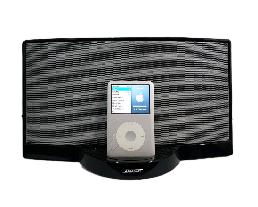 Bose SoundDock Series I 30 Pin iPod Speaker Dock 80GB iPod No Remote Tested
