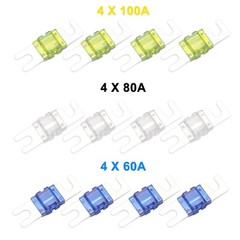 Recoil MPG4 4-Way Mini-ANL Fused Distribution Block, Solid Brass