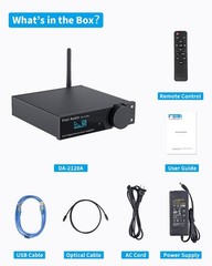 Fosi Audio DA2120C Bluetooth AptX Amplifier 120W x2 Stereo Hi-Fi DAC Amp Remote
