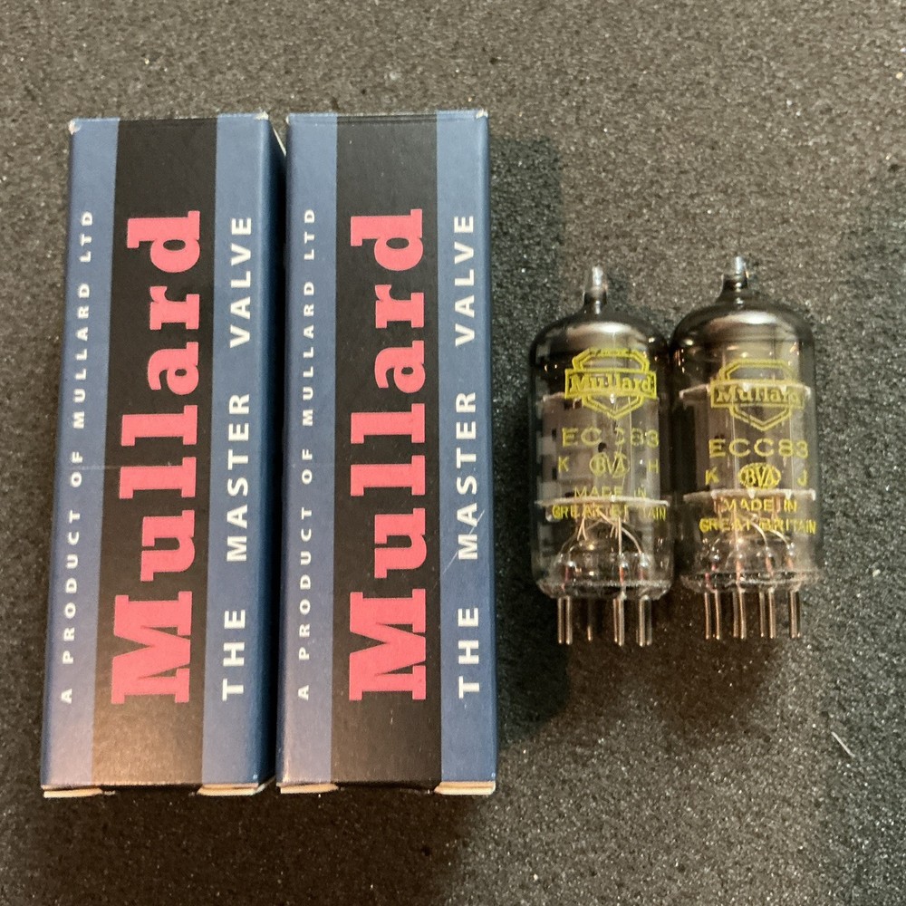 Rare NOS Yellow Mullard 12AX7 ECC83 Tubes MATCHED I61 12AX7A B339 7025 L@@K!