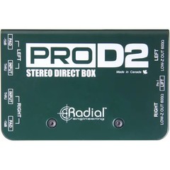 Radial Engineering ProD2 2-channel Passive Instrument Direct Box with Calrad 55-