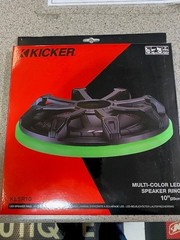 KICKER 47KLSR10 KLSR 10″ Weather Proof LED Speaker/Subwoofer Ring Light KLSR10