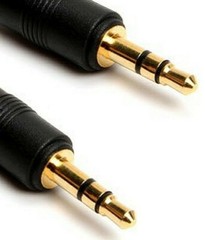 50′ foot Mini STEREO Audio CABLE 3.5mm 1/8″ Male to Male m/m Gold Plug extension