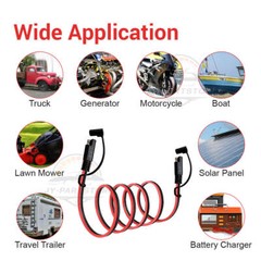 SAE to SAE Extension Cable Extension Cable 14AWG 16AWG Quick Disconnect Wire