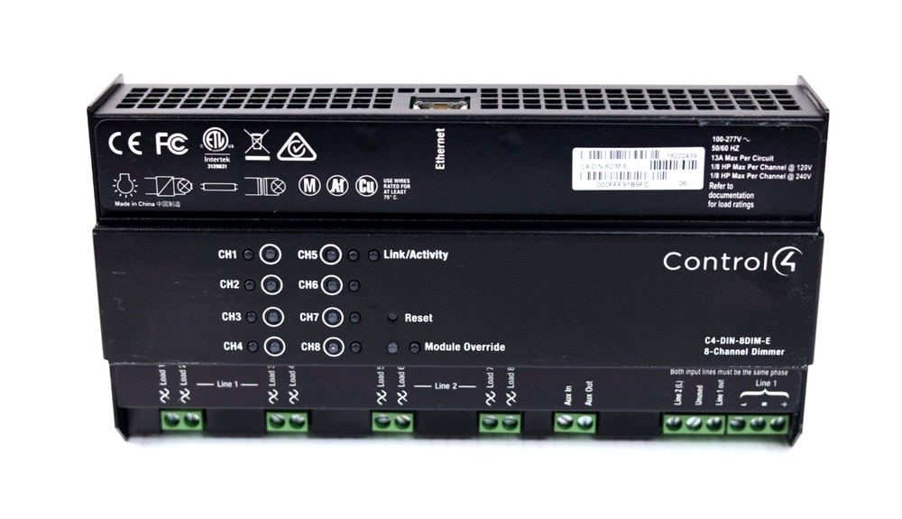 Control4 C4-DIN-8DIM-E 8 Channel Dimmer Module w271