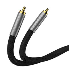 75 ohm Coaxial Hifi Audio Digital Cable 18awg Pure silver digital RCA-RCA cables
