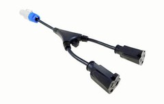 ProCraft 1′ PowerCon Style Out Gray to 2 AC Female Edison Plugs Y Cable USA Made