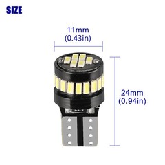 10X T10 194 168 W5W 2825 Super White LED License Plate Interior Light Bulb 6000K