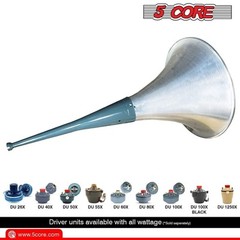 5Core PA Horn Speaker Waterproof Trumpet Horn 22 Inch + Driver Unit 60W