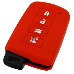 Silicone Remote Key Fob Cover Protector for 4 Buttons 3pcs,Black,Blue,Red