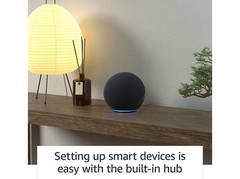 Amazon Echo (4th Gen) Smart Home Hub With Premium Sound Alexa Speaker Charcoal