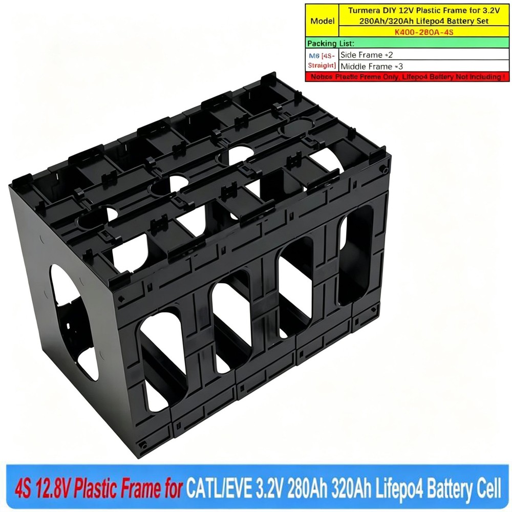 4S 12.8V Frame Holder for CATL EVE 3.2V 280Ah 320Ah 360Ah Lifepo4 Battery Cells