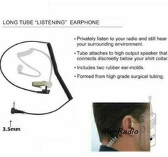 Covert Acoustic Tube Earpiece Only Listen 3.5mm (1 Pin) Radio