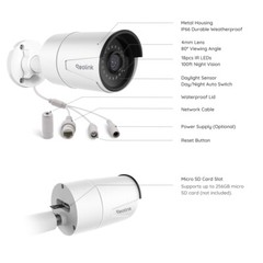 Reolink Refurbished 510A 5MP PoE Security Camera Night Vision Audio Recording