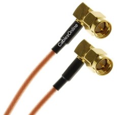 SMA Right-Angle Male to Right-Angle Male RG316 Coax Low Loss Jumper RF Cable