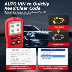 OBD2 Scanner AL329, Upgraded AutoLink AL319, Auto VIN, Check-Engine-Light