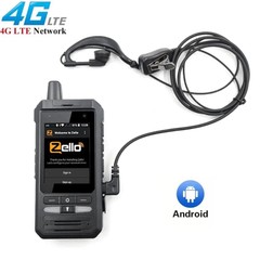 ANYSECU Zello 4G Network Radio W8 Android 8.1 GPS WIFI Mobile Phone + Earphone