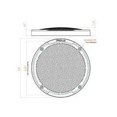 PRV Audio 6GRILL-MESH 6.5″ Loudspeaker Grill Pair