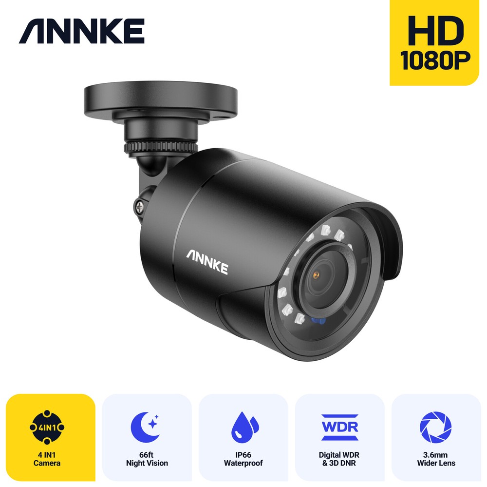 ANNKE 1080P HD 4IN1 CCTV Home Security Surveillance 2MP Outdoor IR Night Camera