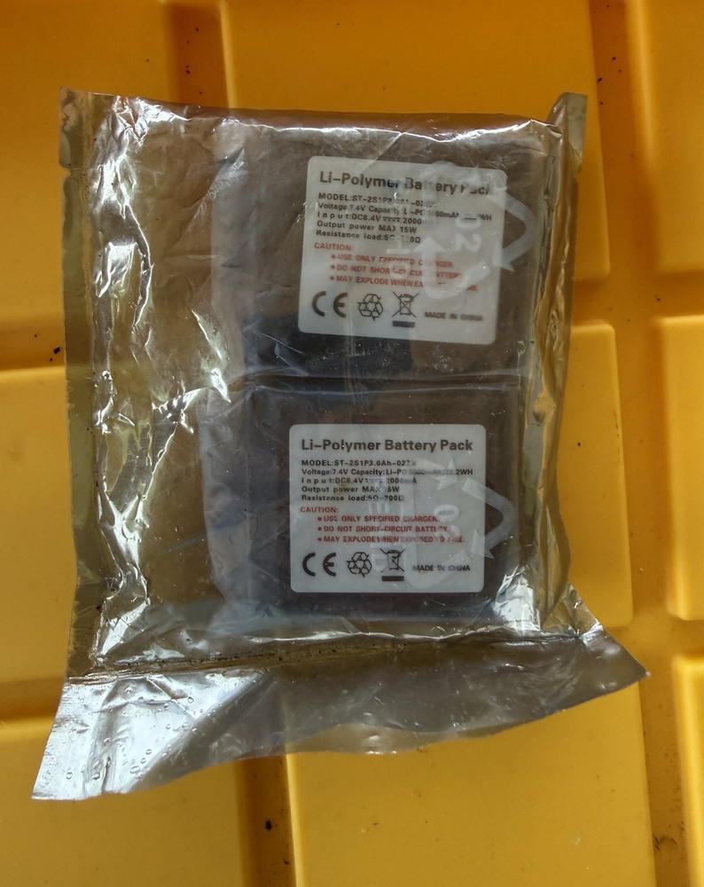 Li-Po 7.4V 3.0Ah Battery Pack for High Drain Devices, 2-Pack ST-2S1P3.0Ah-027
