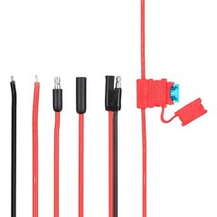 HKN4137A ABS Metal Power Cord with Buckle for MOTOROLA Mobile Radio Black Red