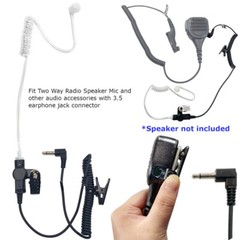 3.5mm Listen Only Acoustic Tube Headset Earpiece For Motorola With Earmold USA