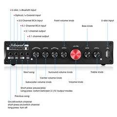 Nobsound M5.1 HiFi 5.1 Channel Digital Amplifier w/ Bluetooth/COAX/OPT/USB Amp