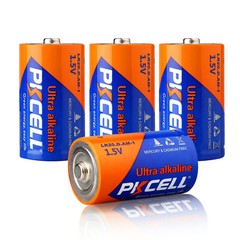 4pcs D Batteries 1.5V LR20 E95 PC1300 Alkaine for Household and Office Devices