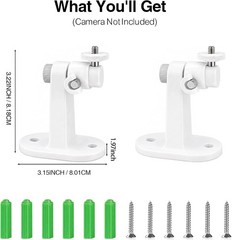 2 Pack Ring Camera Wall Mount for Ring Stick up Cam & Ring Outdoor Cam Plus 360°