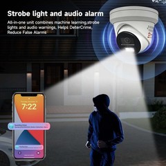 Anpviz 8MP 2-Way Audio PoE Camera Active Audio Alarm Security Camera Outdoor