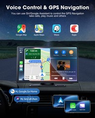 Wireless Apple Carplay Android Auto 9in Touch Screen Car Stereo w/ Backup Camera